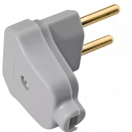 PLUGUE PADRAO 2P JUNCAO MACHO 20A-PT