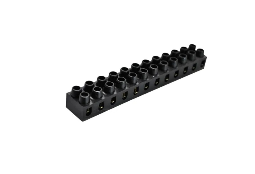 CONECTOR 6MM BARRA 12 BORNES BAQUELITE