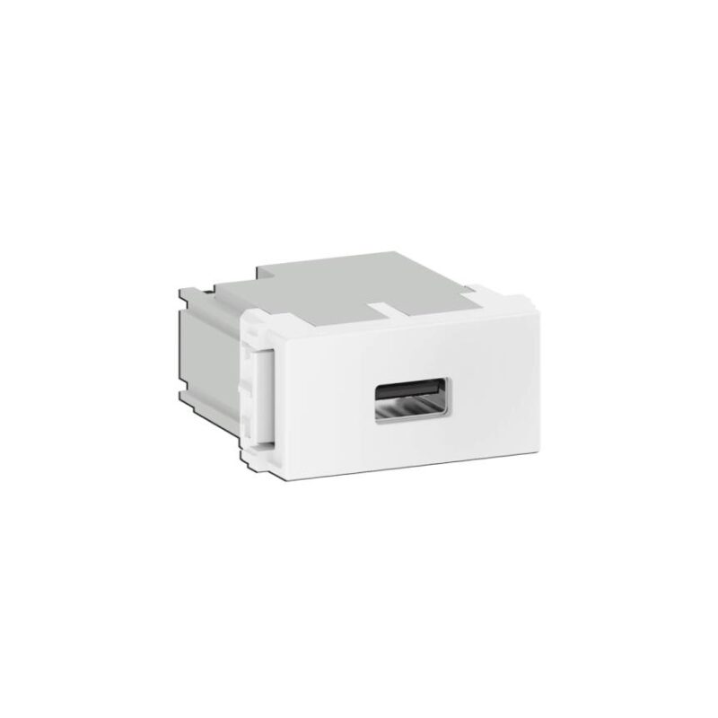 MODULO TOMADA CARREGADOR KEYSTONE USB-A REFINATTO BRANCO C/15622481