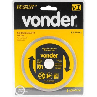 DISCO DIAMANTADO 110MM V1 FURO 20 VONDER C/1268100000