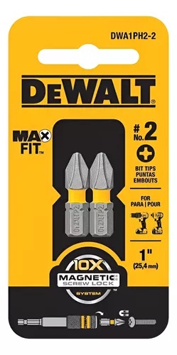 BITS PHILIPS MAXFIT 1IN PH2 C/2PC C/DWAF1PH2-2H DEWALT
