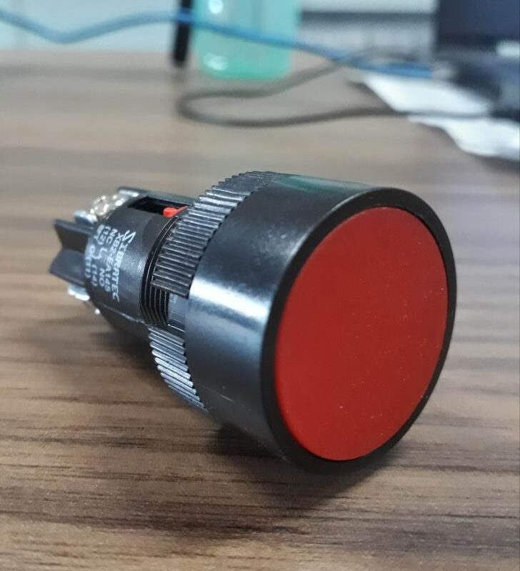 BOTAO IMP. XB2/LK-EA145 VERM. MONOBLOCO