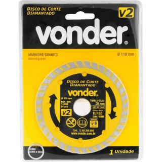 DISCO DIAMANTADO 110MM V2 FURO 20 VONDER C/1268200000