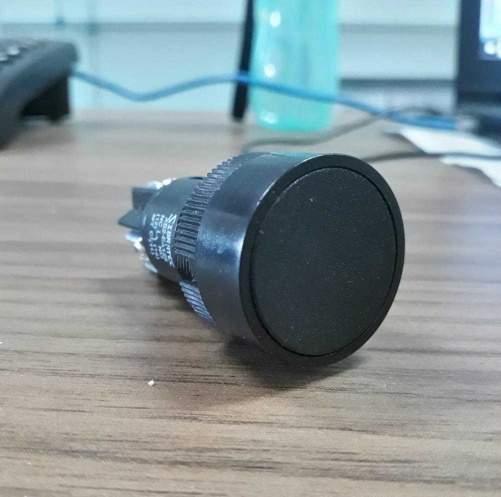 BOTAO IMP. XB2-EA125 PRETO MONOBLOCO REV-SIBRATEC