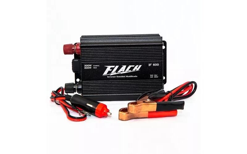 INVERSOR DE TENSAO SEMI-SENOIDAL - 12V/220V - 500W C/ 68589