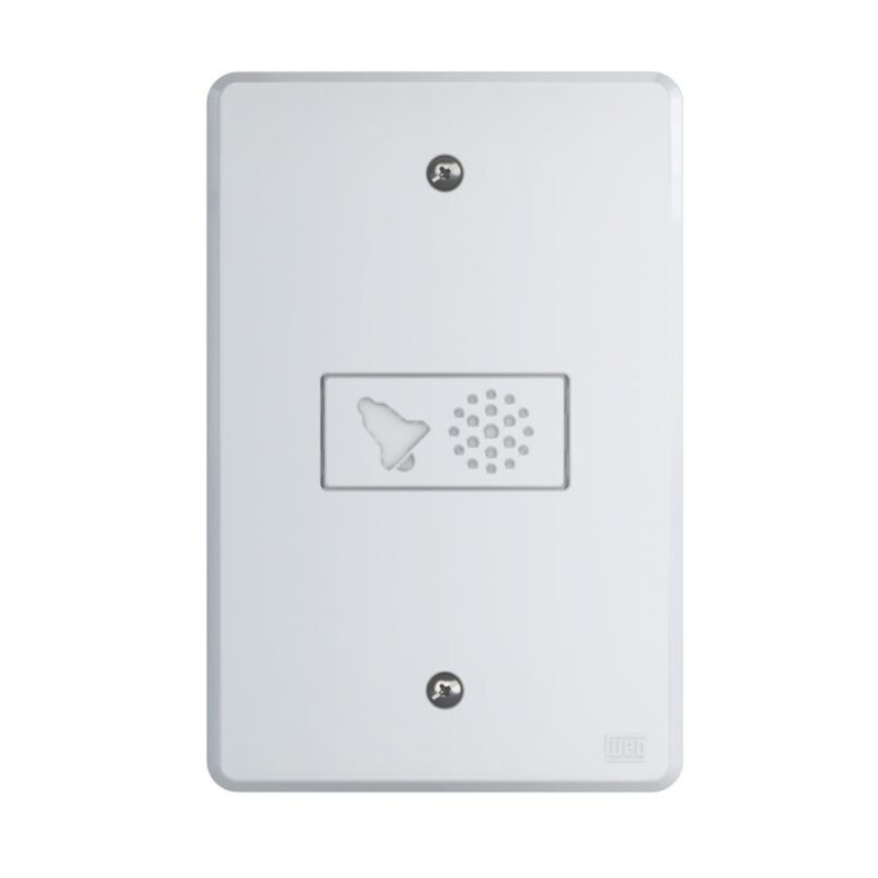 CAMPAINHA CIGARRA BIVOLT 117/120 VCA C/ PLACA 4X2" EQUILLE BRANCO C/ 14236078