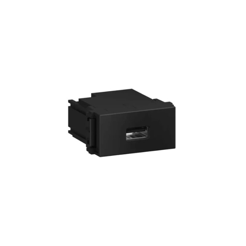 MODULO TOMADA CARREGADOR KEYSTONE USB-C REFINATTO PRETO C/16567550