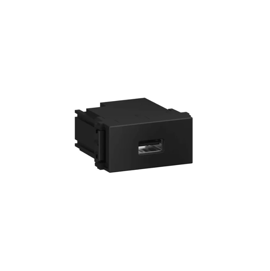 MODULO TOMADA CARREGADOR KEYSTONE USB-C REFINATTO PRETO C/16567550