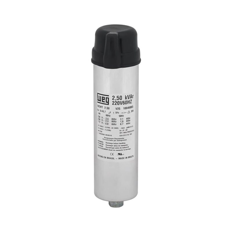 UNID. CAPACITIVA TRIF UCWT 2.5KVAR40-380V 60HZ COD. 10046010