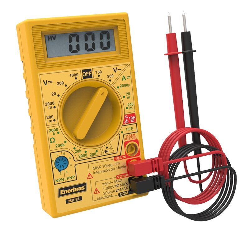 MULTIMETRO DIGITAL MD-E1 CAT I ENERBRAS