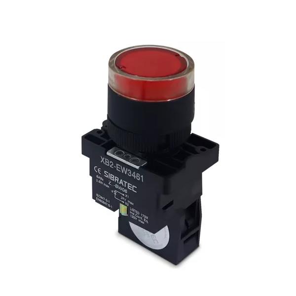 BOTAO IMPULSO ILUMINADO EW3461 220VCA VERM 1NF C/05757