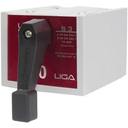 CHAVE S3  SIMPLES TRIF. 2HP/15 AMP