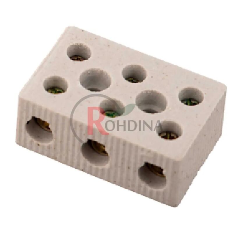 CONECTOR DE PORCELANA 3POLOS 10MM 68A/600V C/7881005
