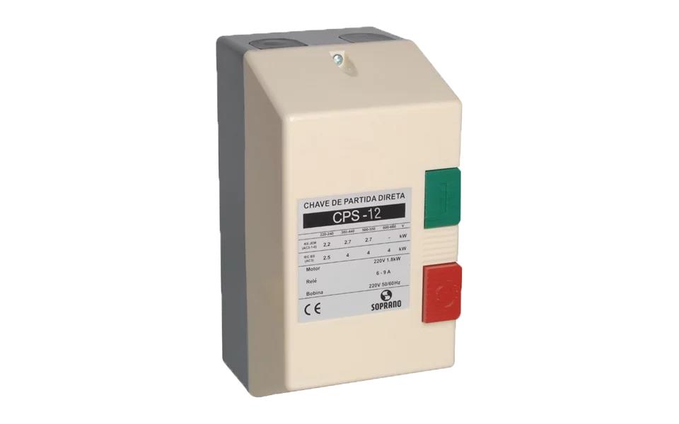 CHAVE DE PARTIDA DIRETA CPS-12 (9,0-13,0) 380VCA 7,5CV SOPRANO