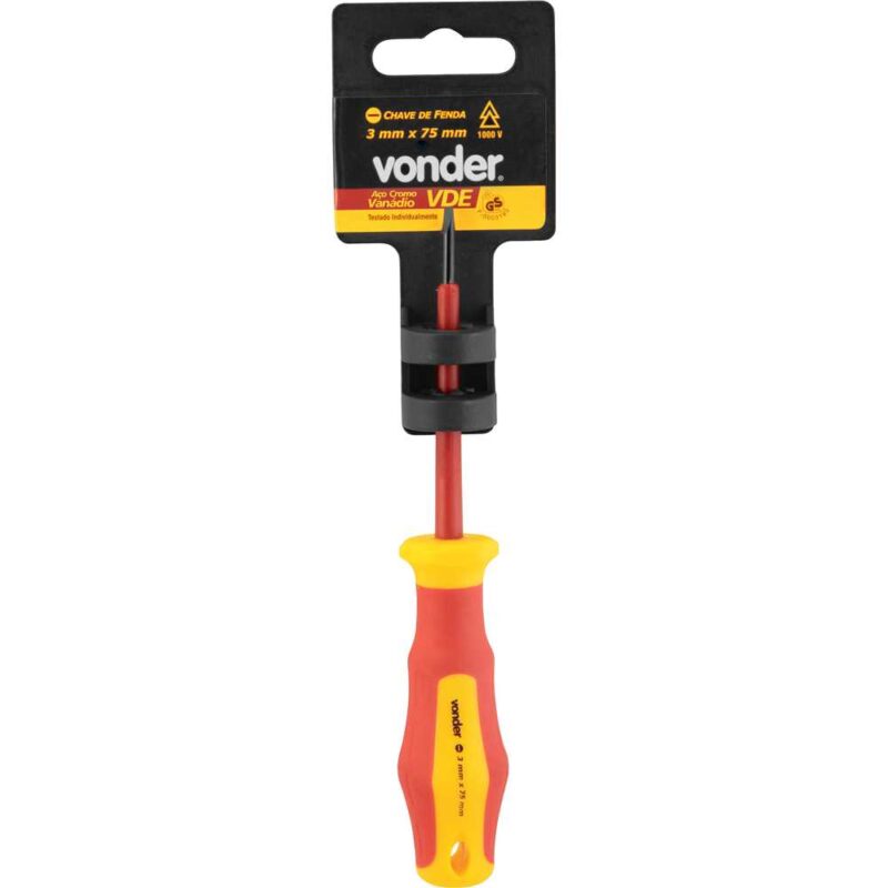 CHAVE FENDA 3,0X 75MM VDE VONDER C/3554003075