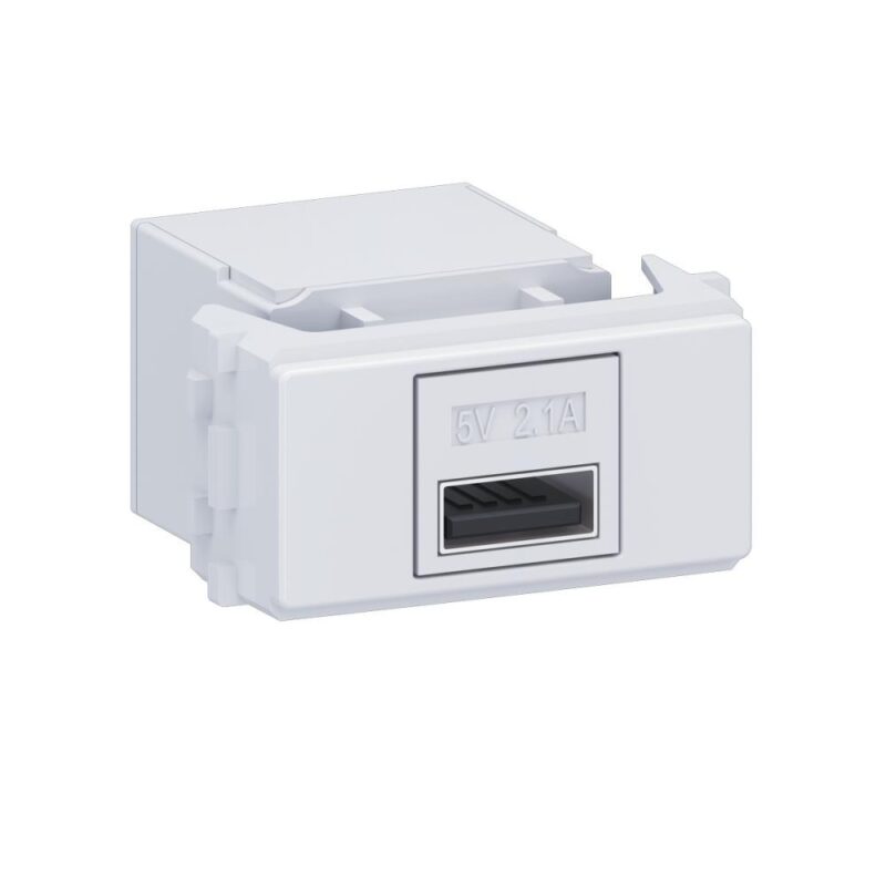 MODULO TOMADA CARREGADOR KEYSTONE USB-A EQUILLE BRANCO C/14232332