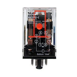 RELE INDUSTRIAL 8P 2C RV 7A VCA-10A VCC 110VCA LUKMA