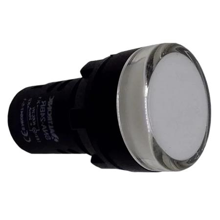 SINALEIRO LED 22MM-24VCA/VCC BRANCO ALTRONIC
