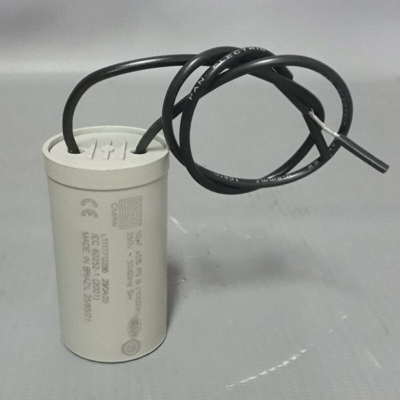 CAPACITOR FIXO C DIEL.CMRW 10UF 400V50/60HZ FIO 200MM C 10410127