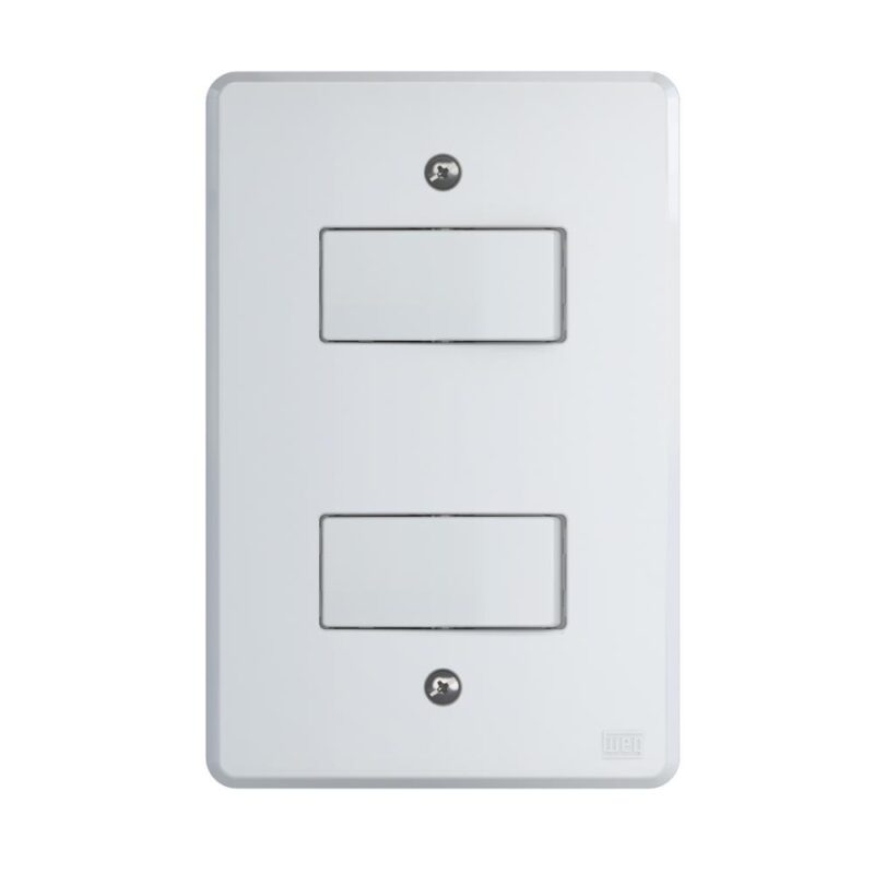 1 INTER. SIMPLES + 1 PARALELO 10 A/250 VCA C/ PLACA 4X2" EQUILLE BRANCO C/ 14234280
