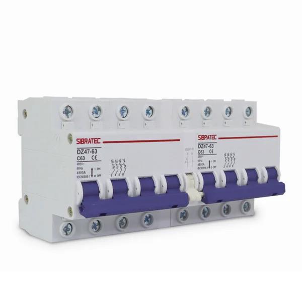 CHAVE DE TRANSFERENCIA MANUAL DZ-47 63A 4P DISJ DIN INTERTRAVADO C/15845