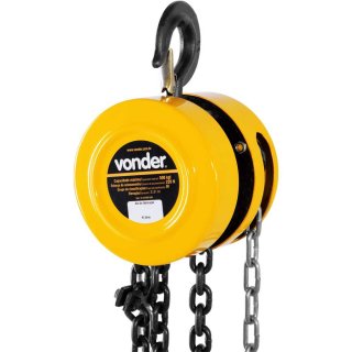 Talha manual, 5,0 toneladas (5,0 tf), elevação 5,0 m, VONDER