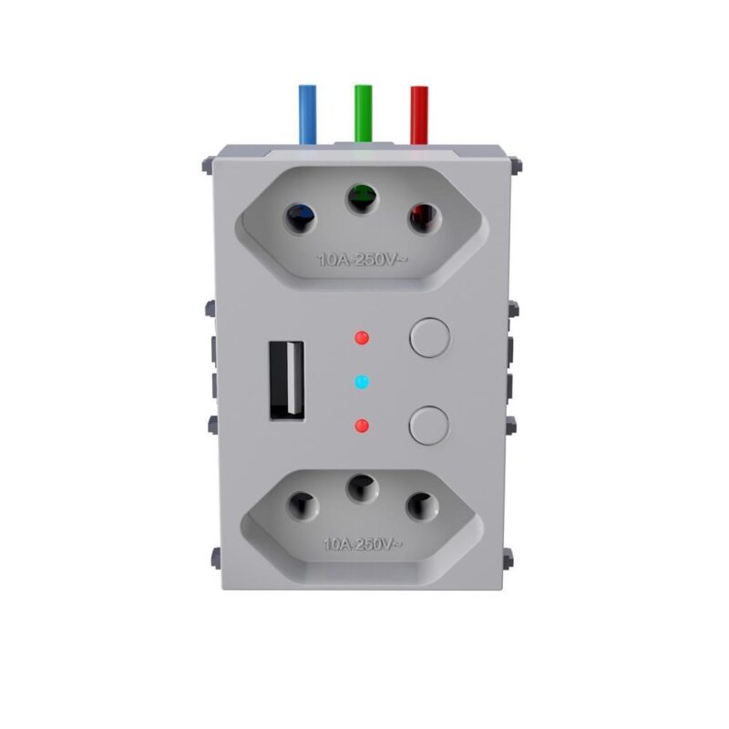 TOMADA DUPLA COM USB WI-FI SMART WEG HOME REFINATTO BRANCO C/ 16188909