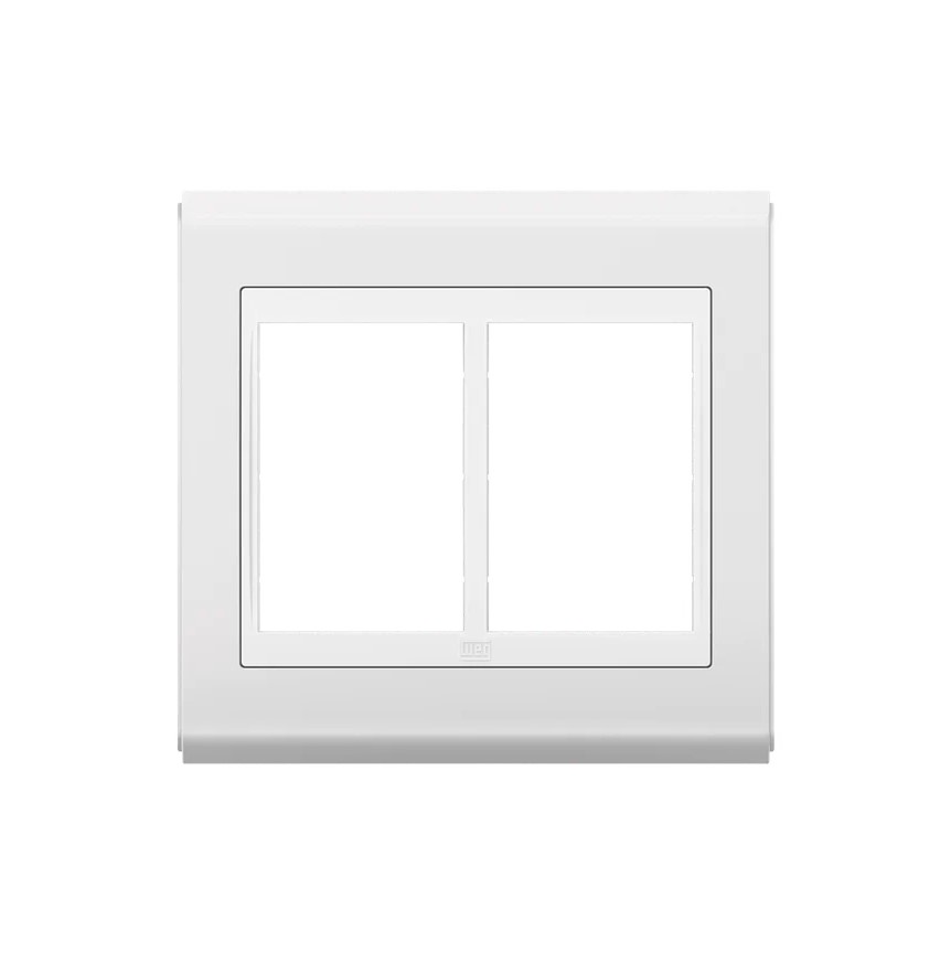 PLACA 4X4" 6 POSICOES REFINATTO STYLE ACETINADO BRANCO/BRANCO C/13803838