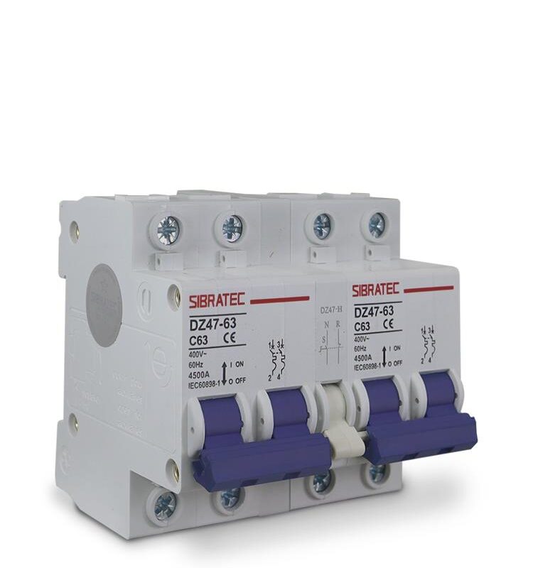 CHAVE DE TRANSFERENCIA MANUAL DZ-47 63A 2P DISJ DIN INTERTRAVADO C/15843