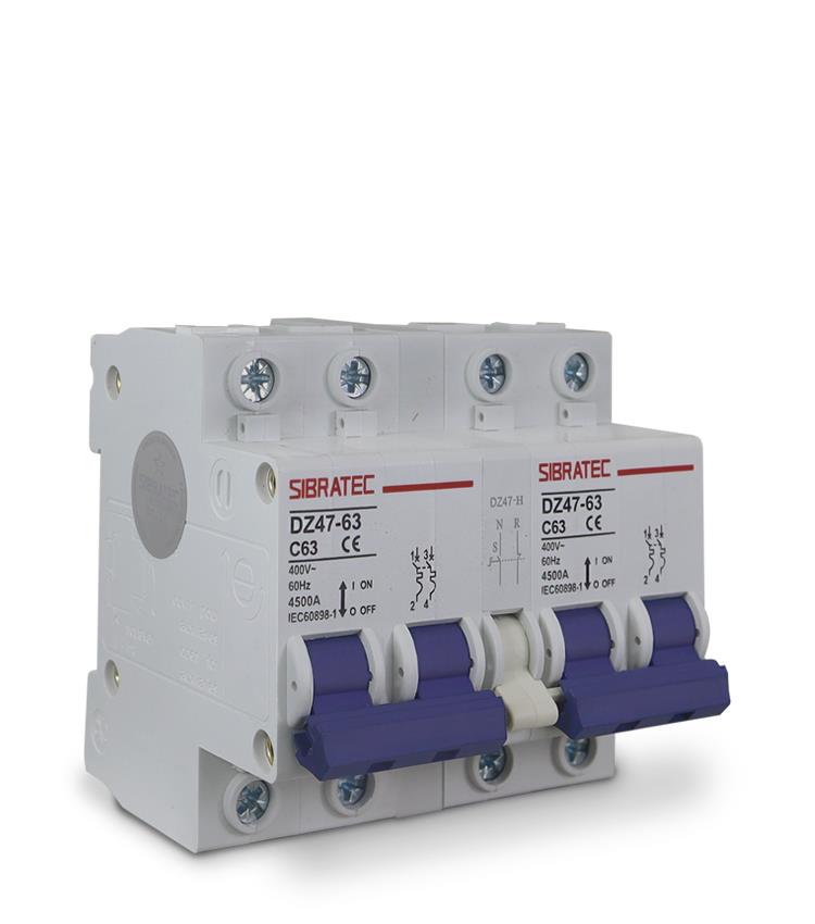 CHAVE DE TRANSFERENCIA MANUAL DZ-47 63A 2P DISJ DIN INTERTRAVADO C/15843