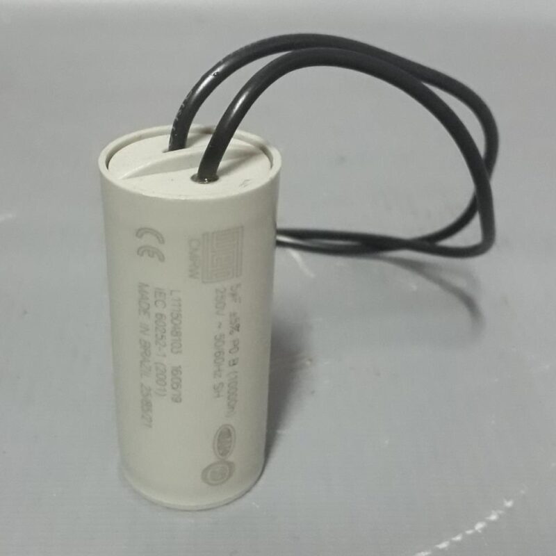 CAPACITOR FIXO C DIEL. CMRW 5UF 250V50/60HZ FIO 200MM C 10410090