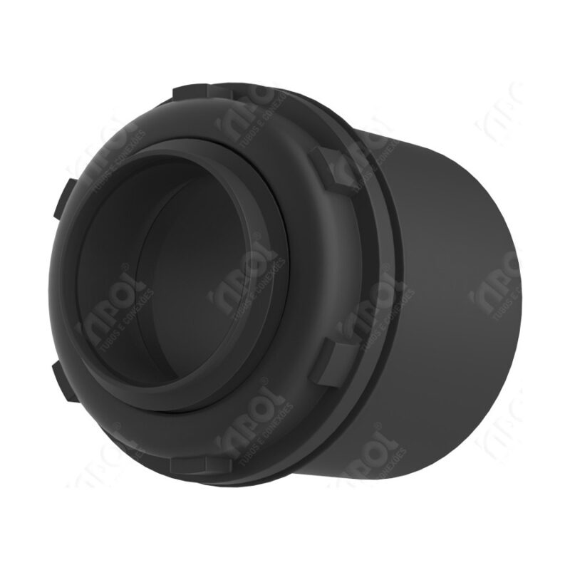 CONECTOR BOX RETO 1" PRETO INPOL