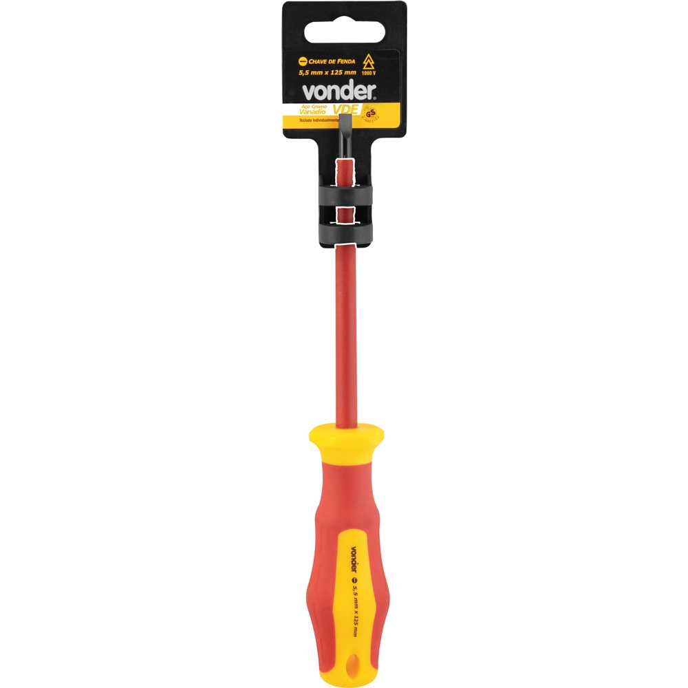 CHAVE FENDA 5,5X125MM VDE VONDER C/3554055125