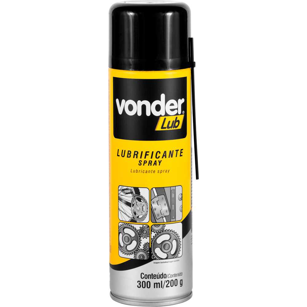 LUBRIFICANTE SPRAY 300ML/200G VONDER C/5165200300