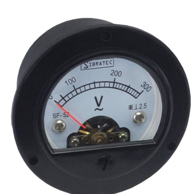 VOLTIMETRO ANALOGICO - 0-300VCA SF-52 REDONDO 52MM C/12421