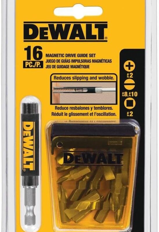 JOGO C/16PC PARAFUSAR C/GUIA C/DW2053 DEWALT