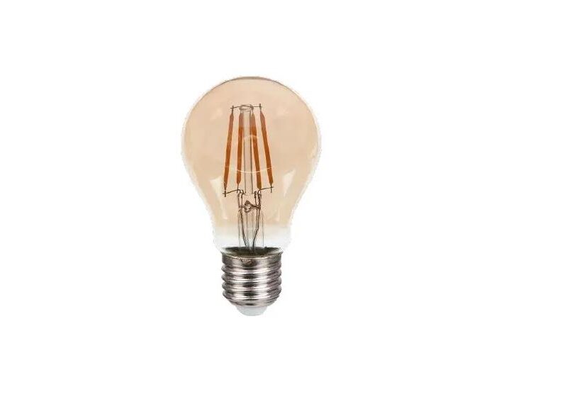 LAMPADA VINTAGE A60 LED FILAMENTO 4W 2400K E-27 220V 440 LUMENS LUMANTI