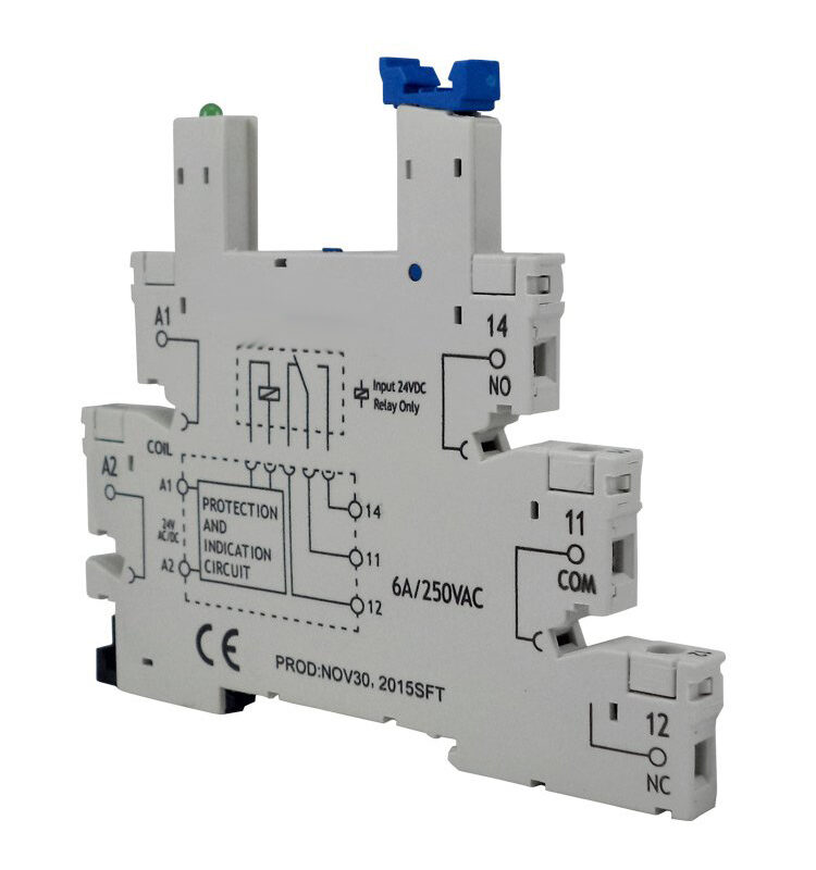 BASE P/RELE ACOPLADOR FINO 3851L CBRB-06R/250 -12 OU 24VDC AC