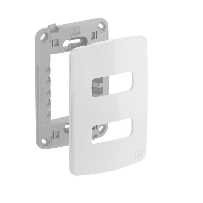 PLACA E SUPORTE 4X2 2 POSICOES COMPOSE C 13295537