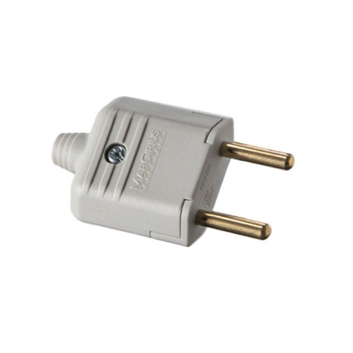 PLUG PLD6-2 CINZA 90G 2P 10A MARGIRIUS