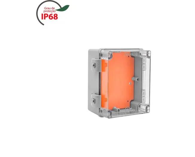 QUADRO DE COMANDO ROHDBOX 190X150X110 TAMPA TRANSP IP68