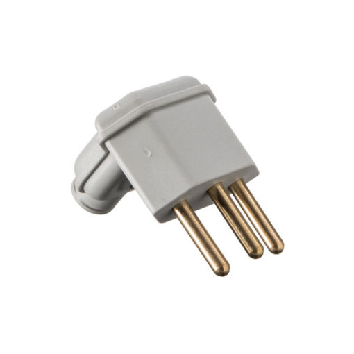 PLUG PLD6-3 CINZA 90G 2P+T 10A MARGIRIUS