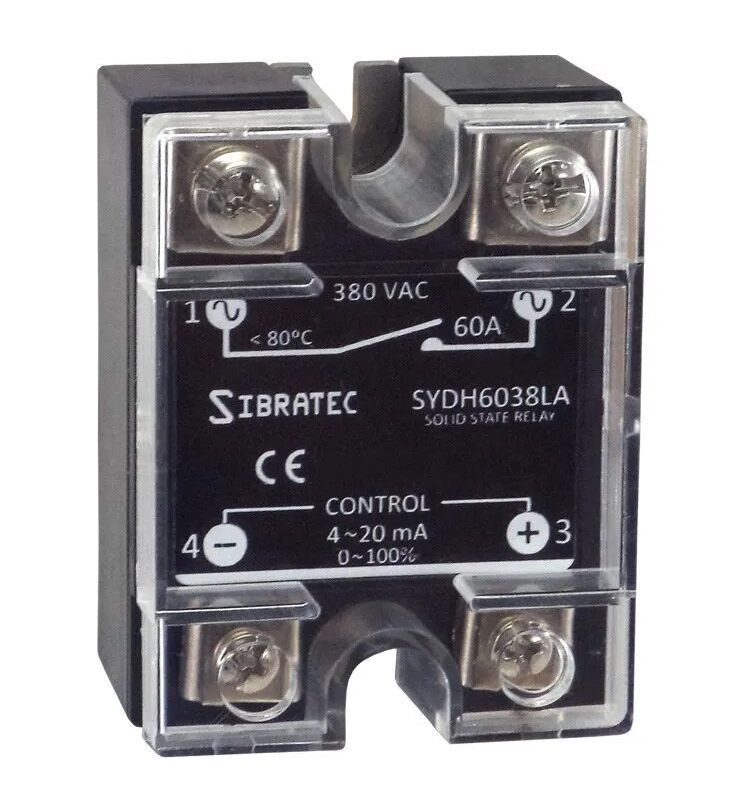 RELE EST.SOLIDO MONOF. SYDH6038LA 60A/380V -4-20MA