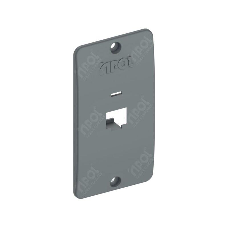 TAMPA 1 RJ45 CINZA 3/4" INPOL