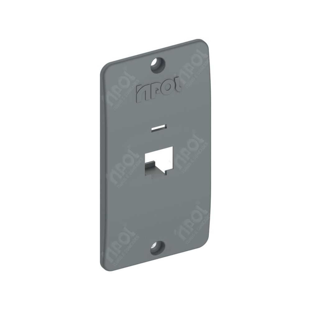 TAMPA 1 RJ45 CINZA 3/4" INPOL