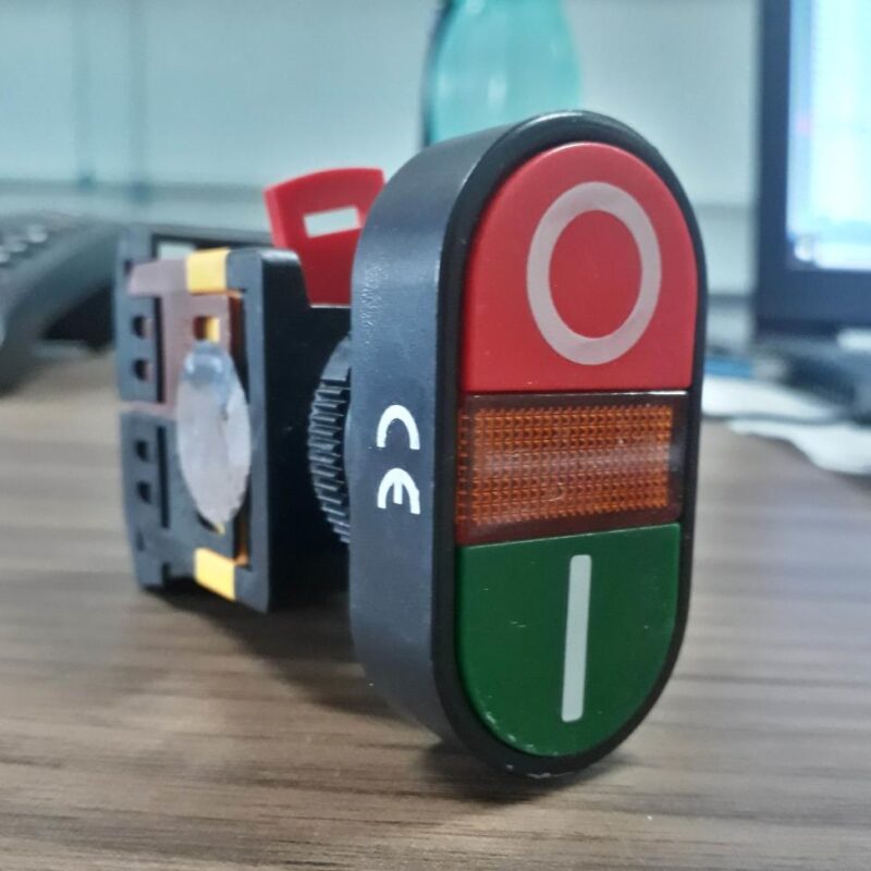 BOTAO DUPLO APB22 S/ ILUMINACAO SIBRATEC