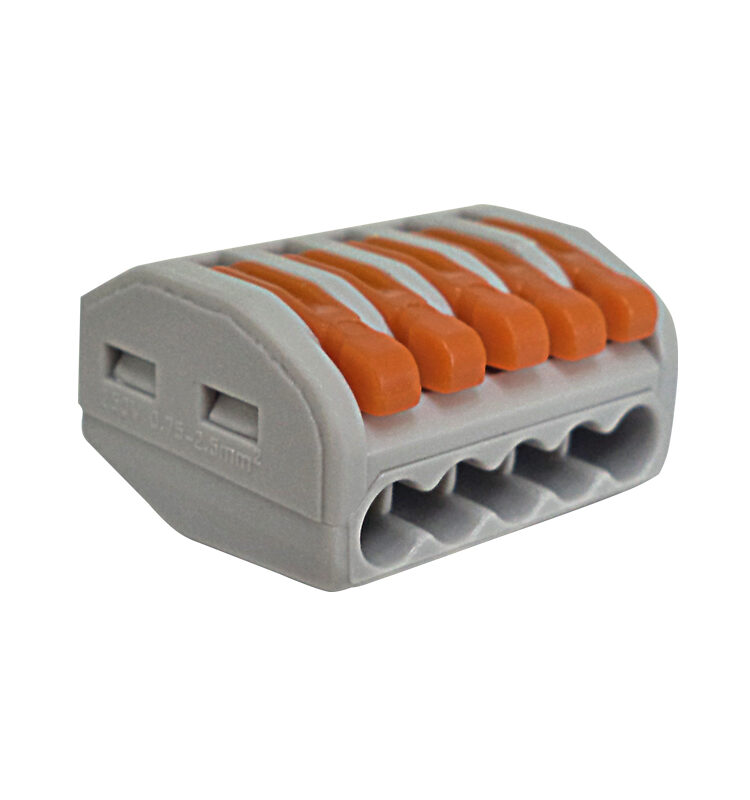CONECTOR DE EMENDA AUTOM KV222-415-5VIAS P/CABOS 0,08 A 4MM2 ATE 32A