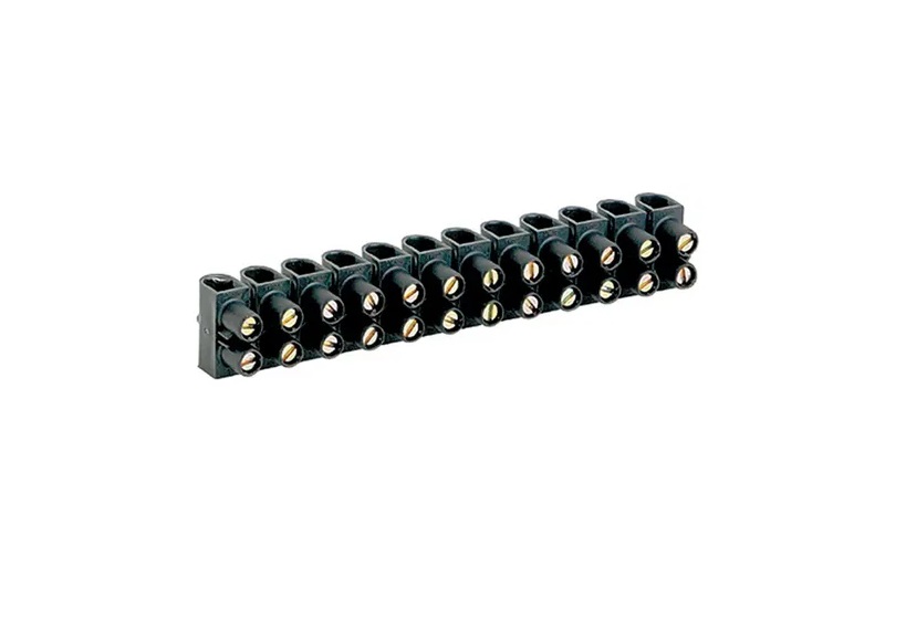 CONECTOR 10MM BARRA 12 BORNES BAQUELITE