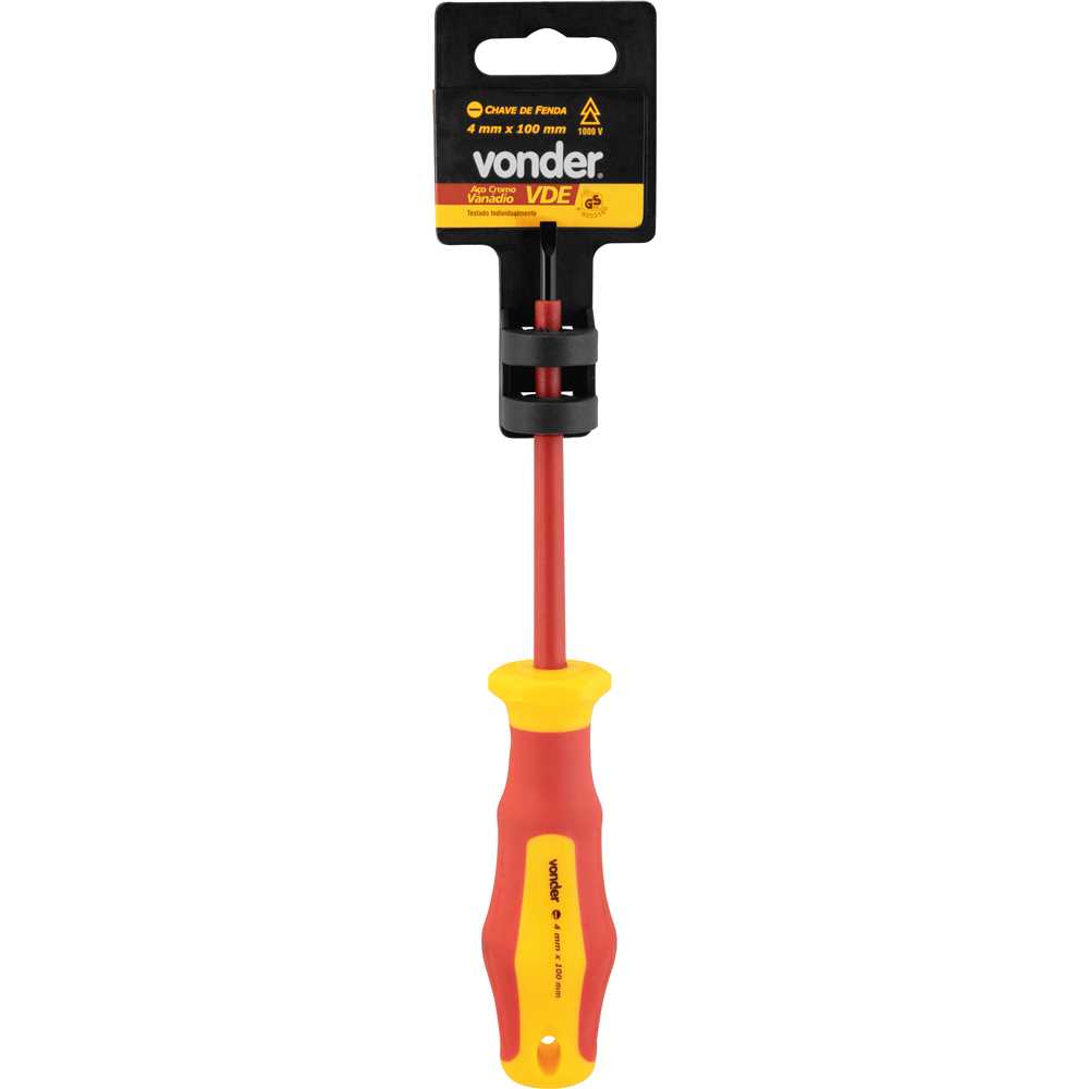 CHAVE FENDA 4.0X100MM VDE VONDER C/3554004100