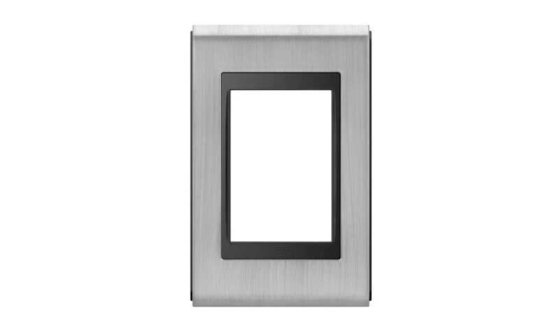 PLACA 4X2" 3 POSICOES REFINATTO CONCEPT PRETOACO ESCOVADO C/16197286